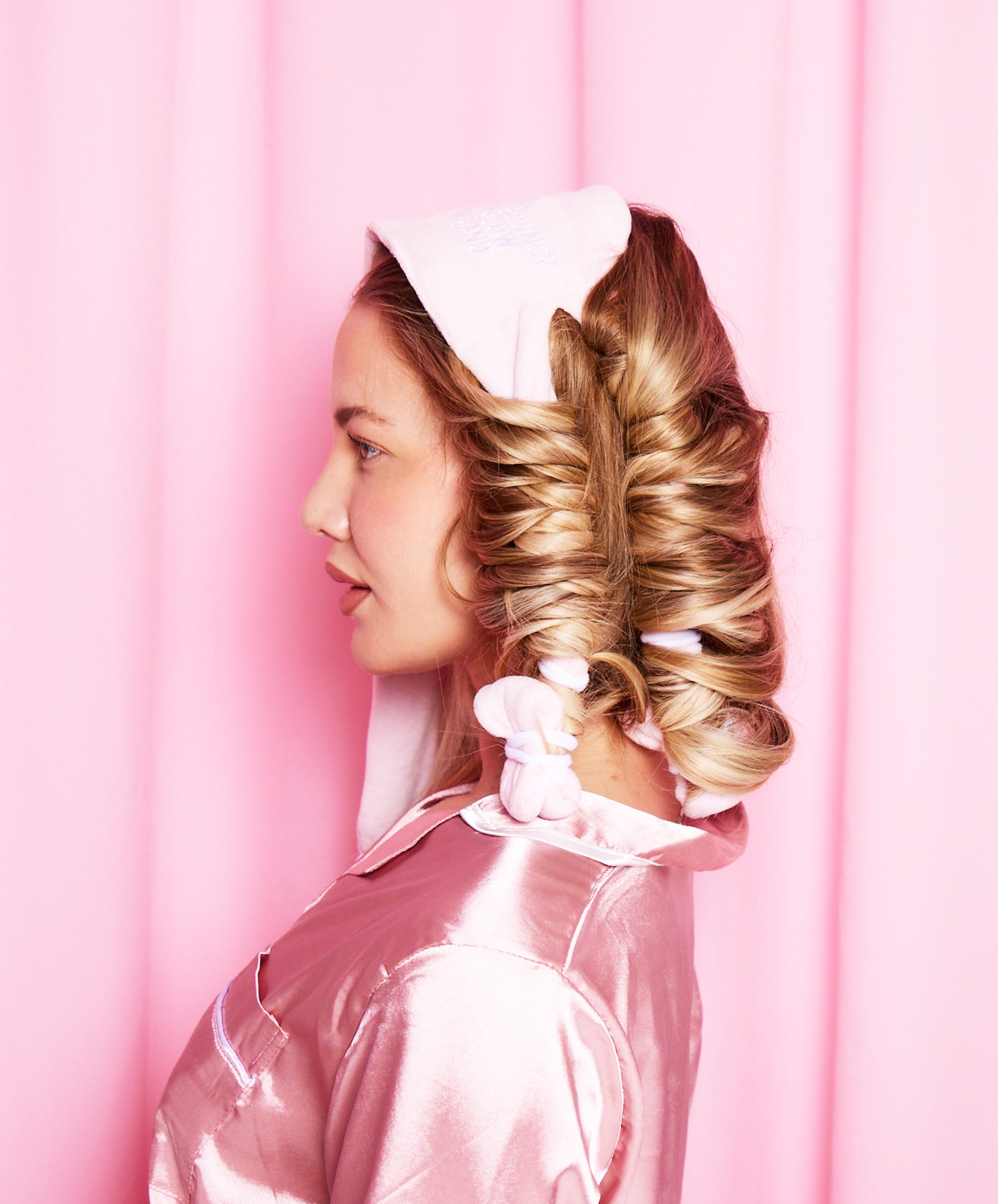 Unicorn Brush & Heatless Curling Band Set - Microfibre