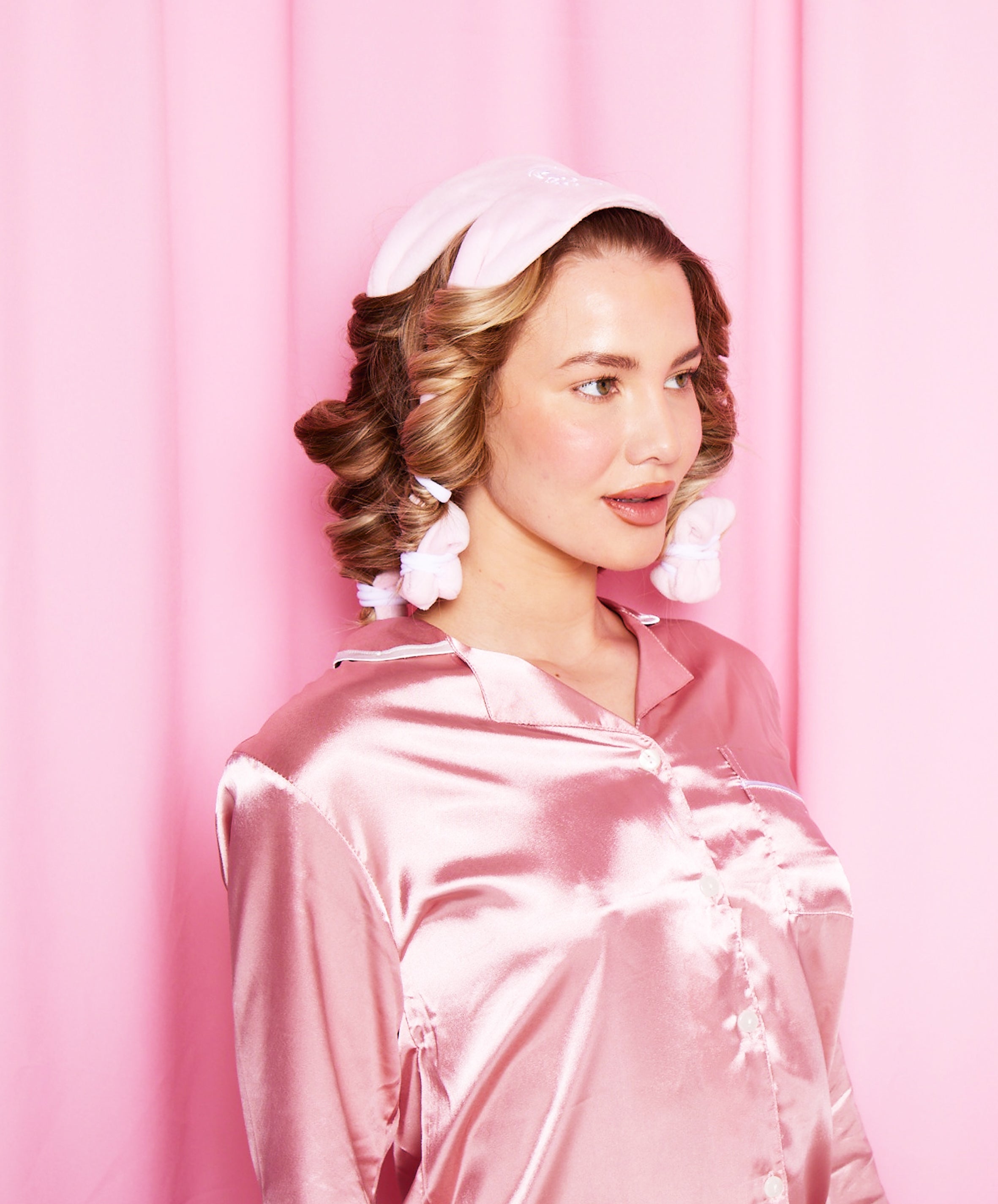 Heatless Curls & Comb Set by Bouncy Blow Band®-Microfibre