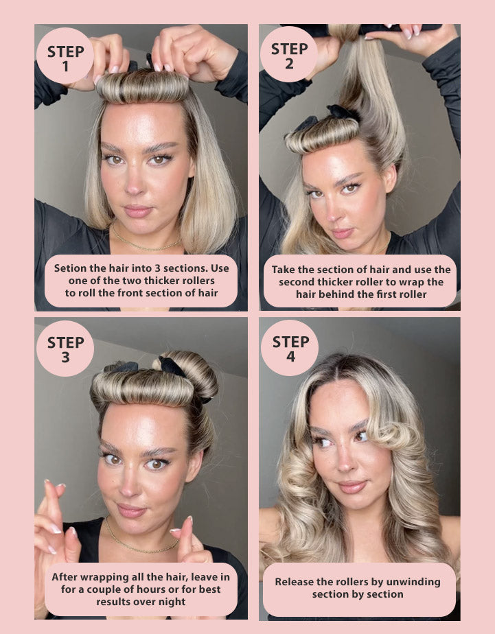Bouncy Blowout Jumbo Hair Rollers
