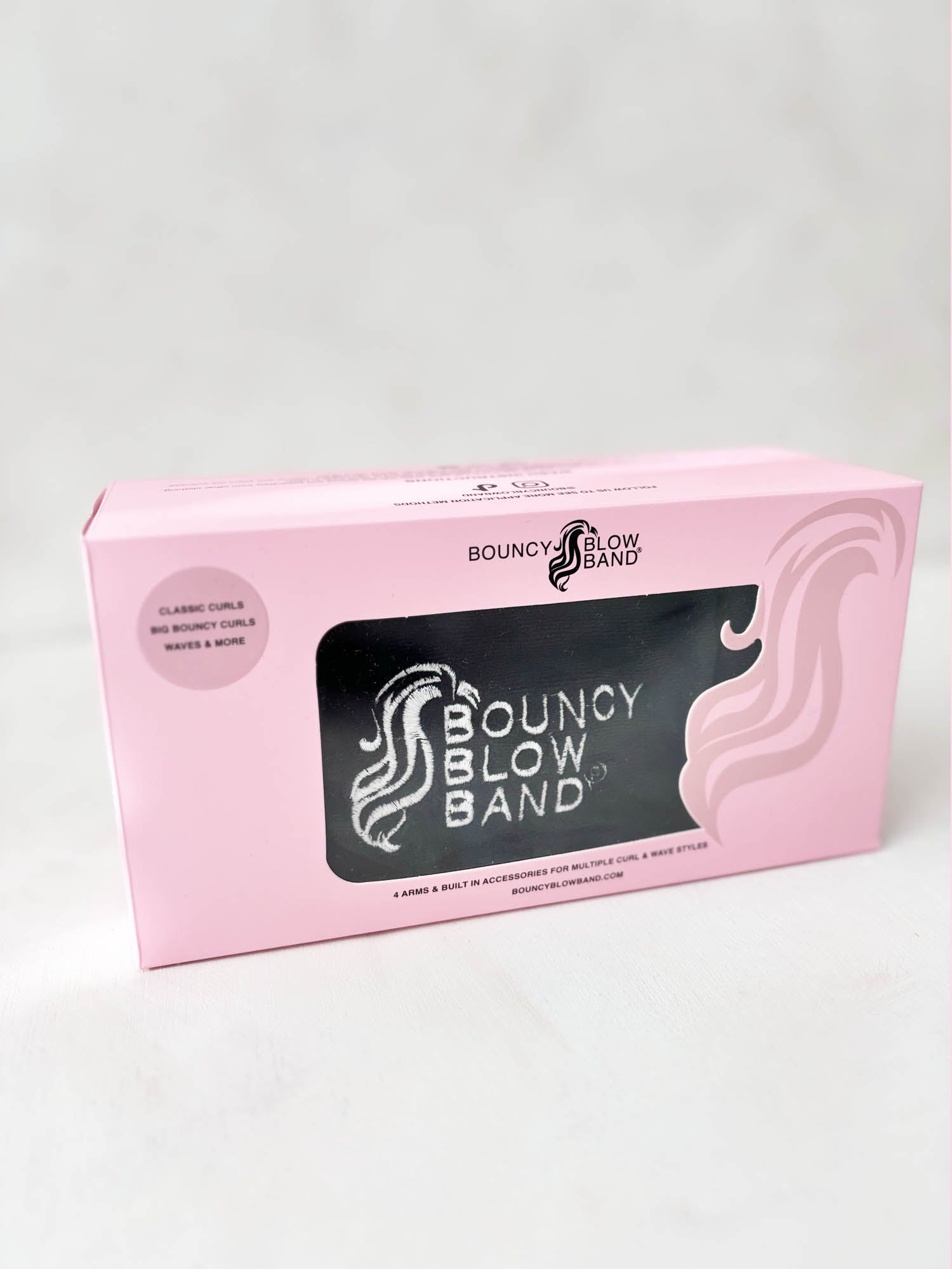 Bouncy Blow Band® Heatless Curling Band - Microfibre Black
