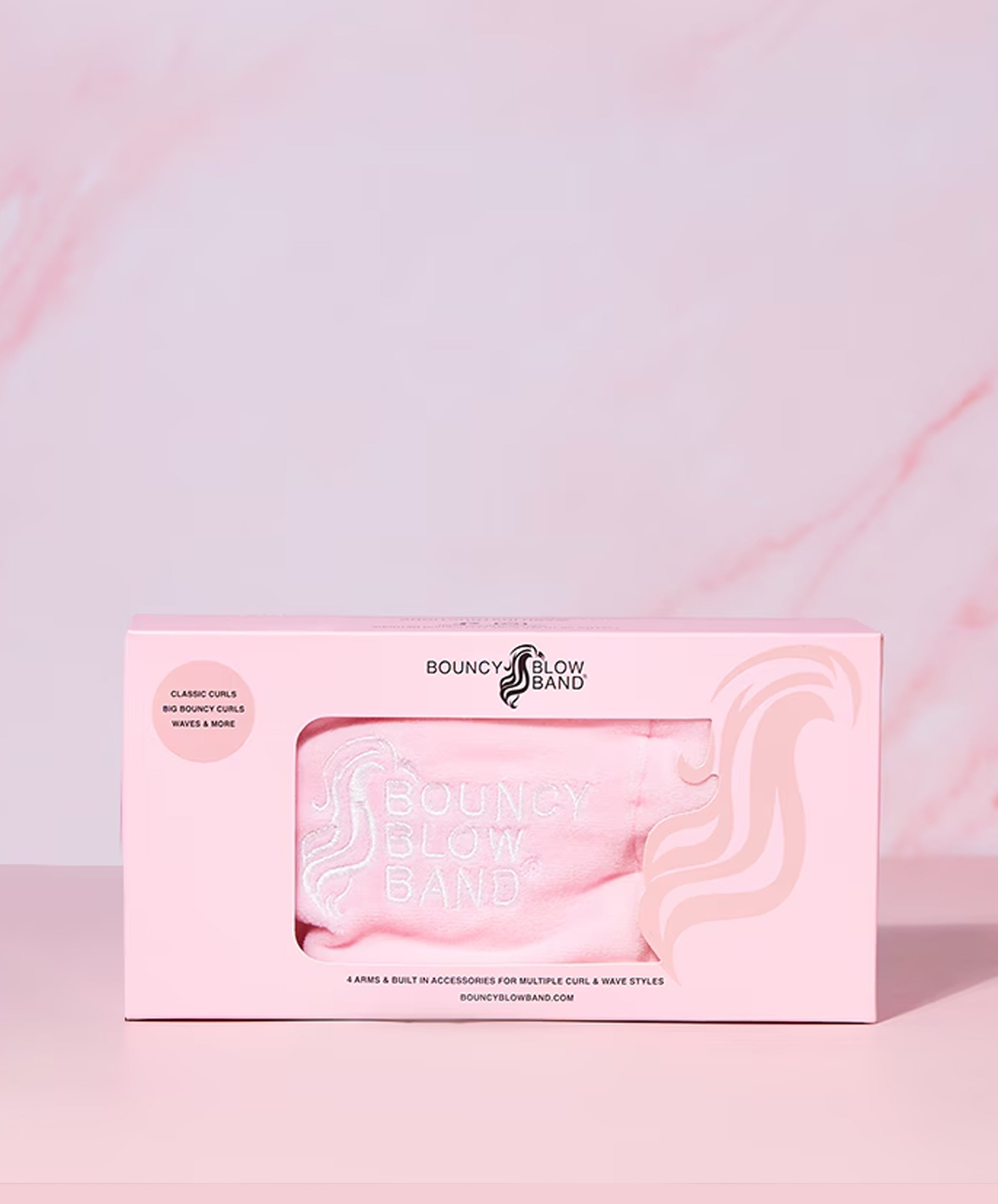 Bouncy Blow Band® Heatless Curling Band - Microfibre Pink