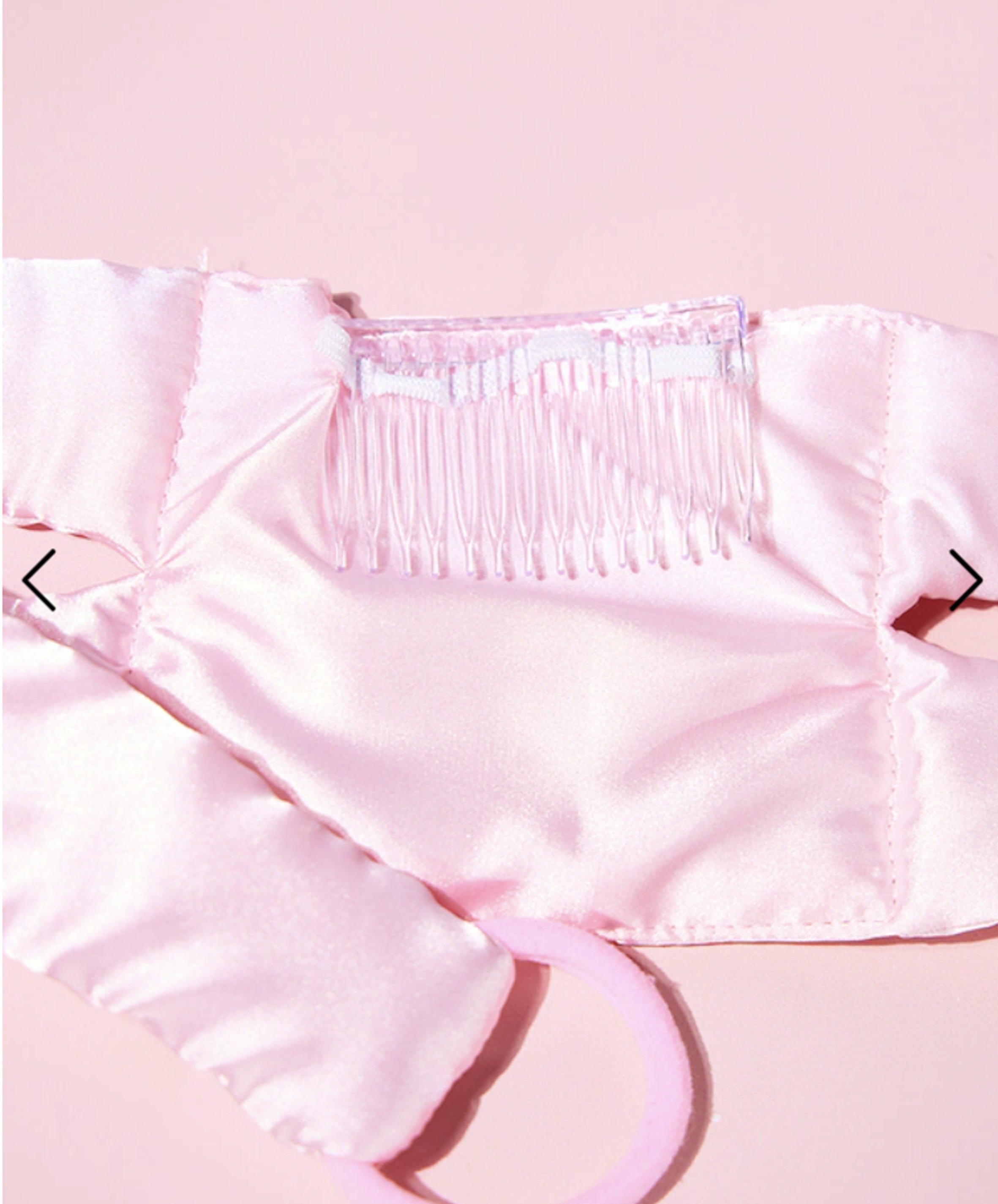 Heatless Curls & Comb Set by Bouncy Blow Band®-Pink Satin